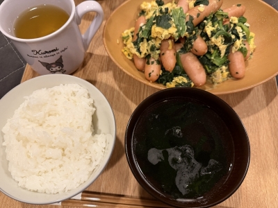 SHINA(ｼﾅ) ほうれん草と炒り卵！！！