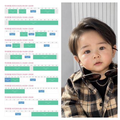 KONOSUKE(ｺｳﾉｽｹ) 5/20までのシフト