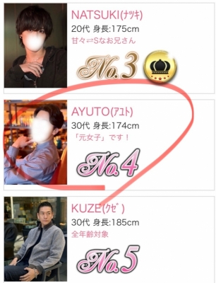 AYUTO(ｱﾕﾄ) 最後の新人ランキング御礼