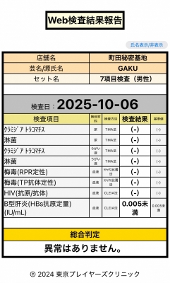 GAKU(ｶﾞｸ) 検査結果