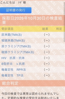 NAGI（ﾅｷﾞ） 検査結果です❗️