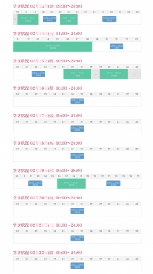 KONOSUKE(ｺｳﾉｽｹ) 22日までのシフト