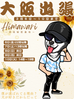 HIMAWARI(ﾋﾏﾜﾘ) 大阪出張します 3/6〜3/10