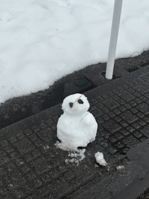 MASH(ﾏｯｼｭ) 地元でつくった雪だるま⛄️