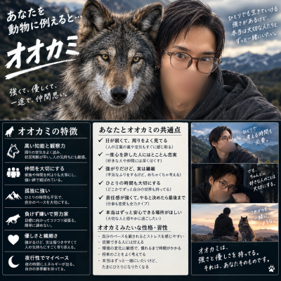 HOKUTO(ﾎｸﾄ) 動物診断👍
