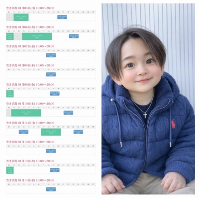 KONOSUKE(ｺｳﾉｽｹ) 1月のシフトだよ