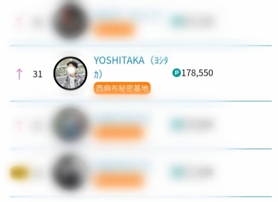 YOSHITAKA（ﾖｼﾀｶ） 全国ランキングにいたのかい