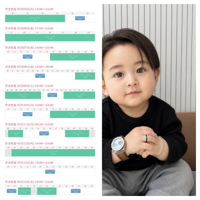 KONOSUKE(ｺｳﾉｽｹ) 5/14までのシフト