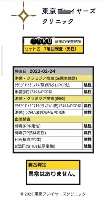 TAKU(ﾀｸ) ２月検査結果