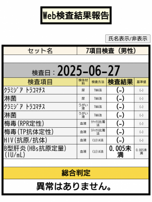 RIMURU(ﾘﾑﾙ) 検査異常なし！