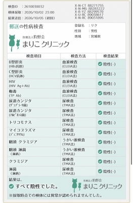 RIKU(ﾘｸ) 性病検査✅