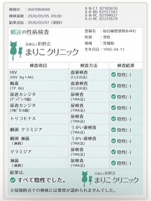 AYUMU(ｱﾕﾑ) 今月も異常無しでした✨
