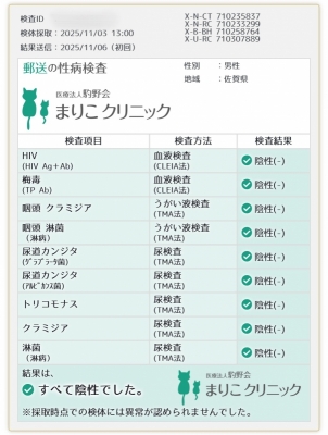 TAKUMI(タクミ) 11月の検査結果【問題無し】