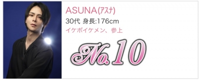 ASUNA(ｱｽﾅ) 【御礼】新人ランキングに入りました