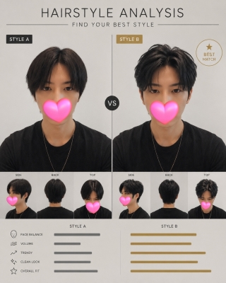 SHINYA(ｼﾝﾔ) 自分に似合う髪型分析♡