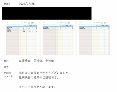 GEN(ｹﾞﾝ) 【検査結果と、ちょっとしたご報告】