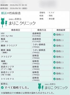 HISUI(ﾋｽｲ) 性病検査！