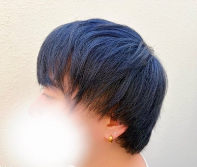 SUU(ｽｩ) 初青系髪色ダークブルー🖤💙