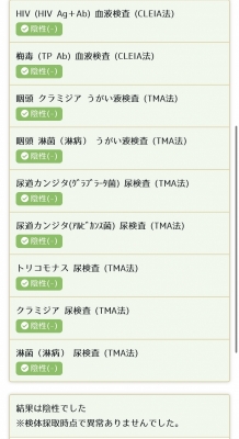 REN(ﾚﾝ) 検査結果
