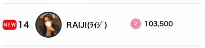 RAIJI(ﾗｲｼﾞ) 【ランキングありがとう】