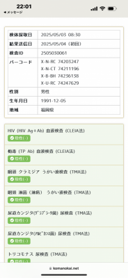 FUKAMI(ﾌｶﾐ) 性病検査