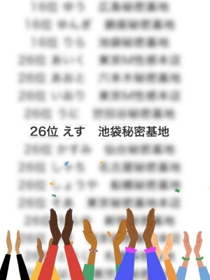 M(エム) 現在セラピストグランプリ26位です！
