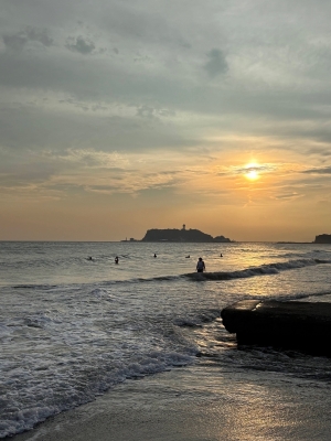 MASH(ﾏｯｼｭ) 江ノ島の夕焼け。