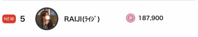RAIJI(ﾗｲｼﾞ) いつもみなさまに感謝