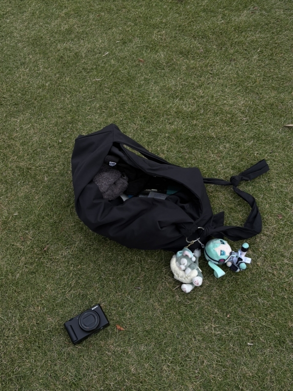 MASH(マッシュ) バッグとカメラ。