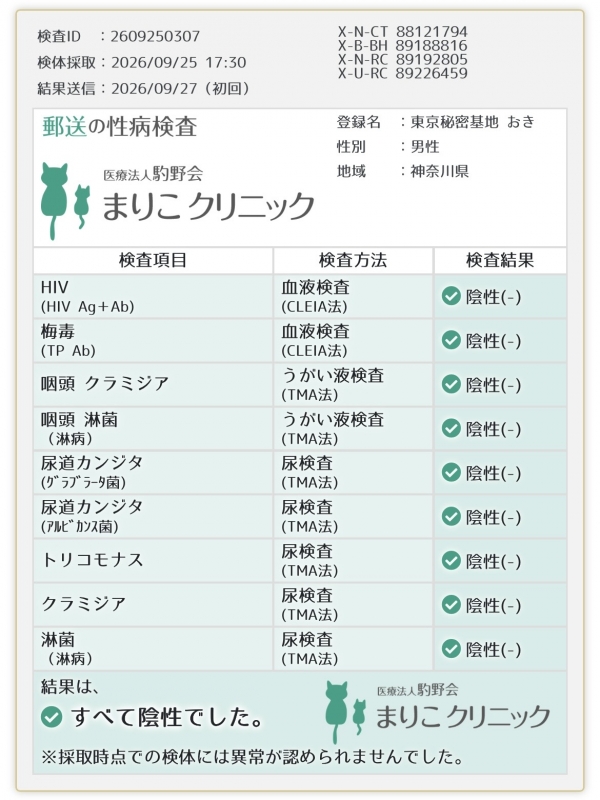 OKI(オキ) 9月のお礼