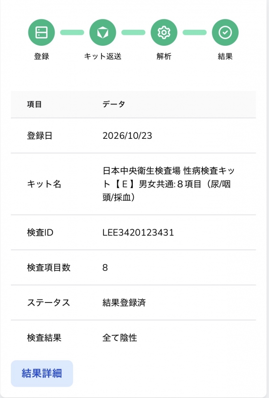 SEI(ｾｲ) 検査結果問題なし