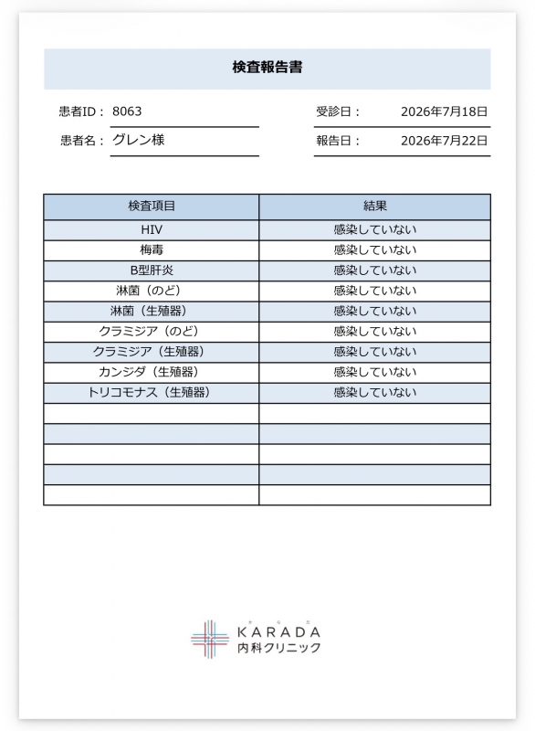 GUREN(ｸﾞﾚﾝ) 定期健診