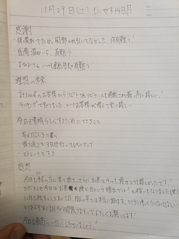 IEYASU(ｲｴﾔｽ) 11月29日(土)　もにやす14日月