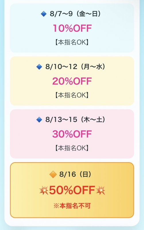 MERU(ﾒﾙ) サマーバーゲン☀️🍉
