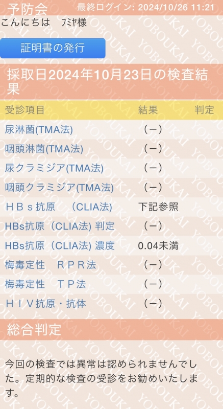 FUMIYA（ﾌﾐﾔ） 健康第一！