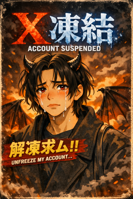 TORI(ﾄｵﾘ) X凍結しました…