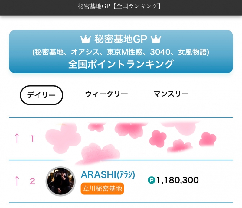 ARASHI(ｱﾗｼ) 【次のご案内】