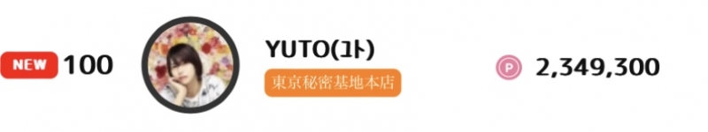 YUTO(ﾕﾄ) 9月度のお礼