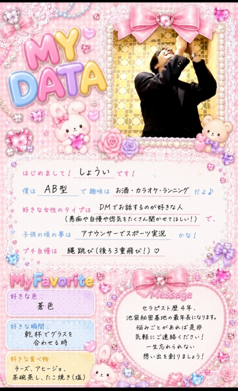 SHOI(ｼｮｳｲ) MY DATA更新！