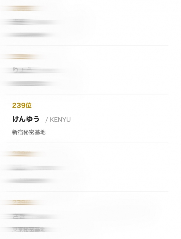 KENYU(ｹﾝﾕｳ) 感謝‼️