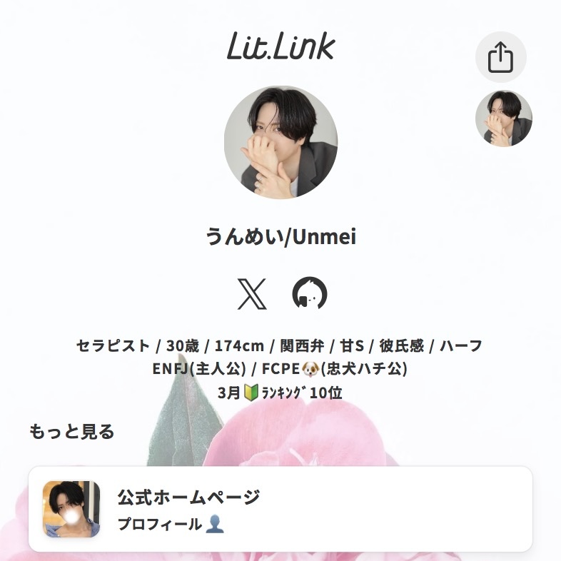 UNMEI(ｳﾝﾒｲ) 【うんめい】Lit.Link更新！