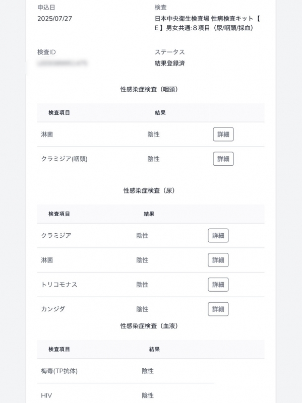 OKI(オキ) 7月27日 検査結果