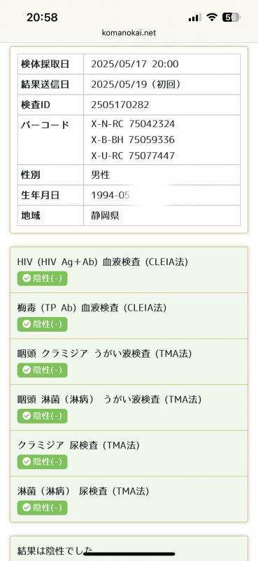 MATSUSHIMA(ﾏﾂｼﾏ) 結果