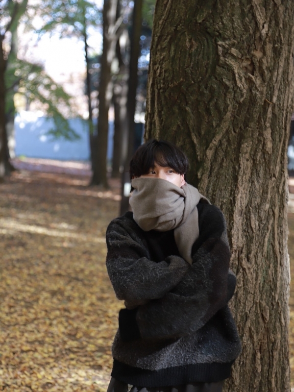 MASH(ﾏｯｼｭ) マフラーとゆるだぼニット