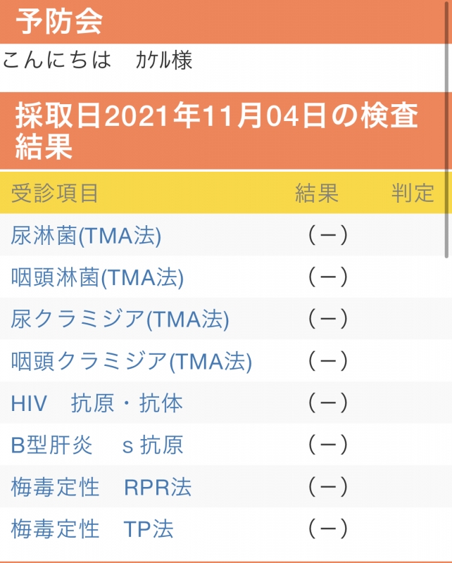 MISAKA(ﾐｻｶ) 陰性