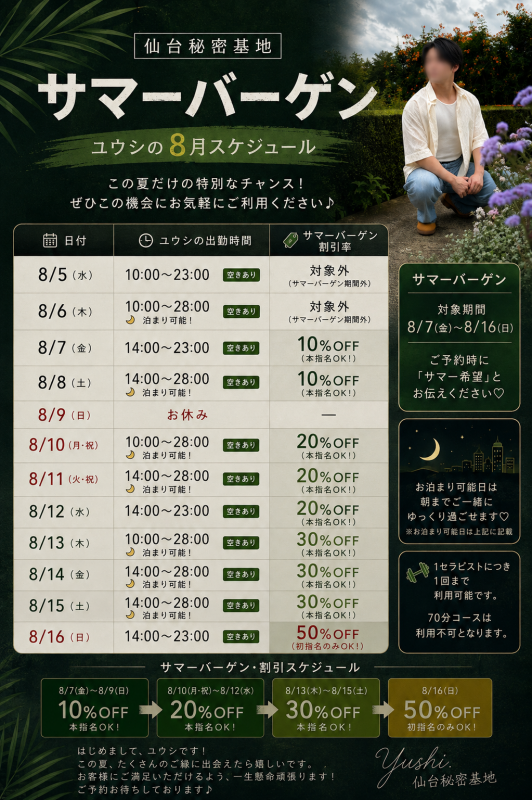 YUUSHI(ユウシ) 夏がきたぁーーー☀️