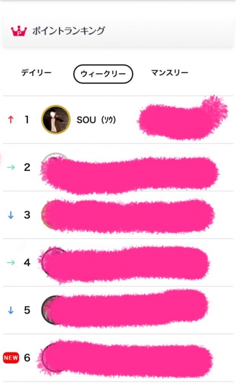 SOU（ｿｳ） ウィークリー1位