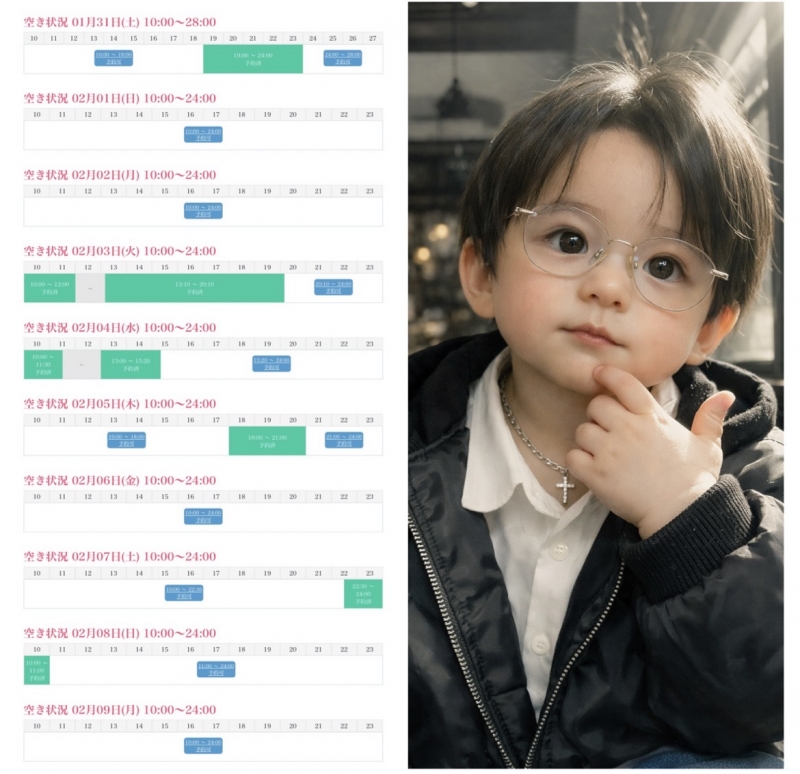 KONOSUKE(ｺｳﾉｽｹ) 2/9までのシフト