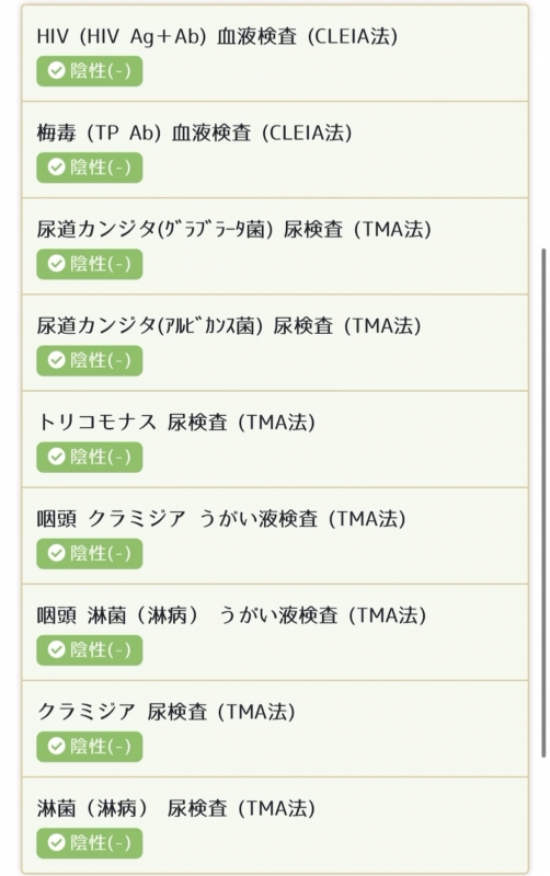 REO(レオ) 検査結果