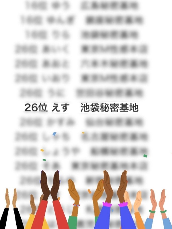 M(エム) 現在セラピストグランプリ26位です!